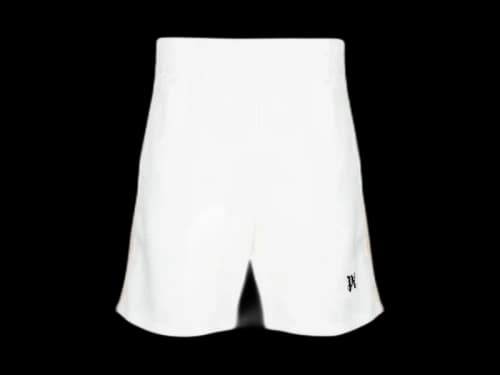 Palm Angels Pa Monogram Track Shorts Off White