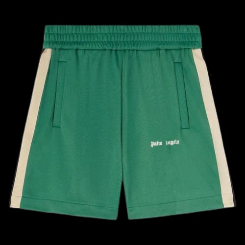 Palm Angels Classic Logo Track Shorts 'Forest Green'