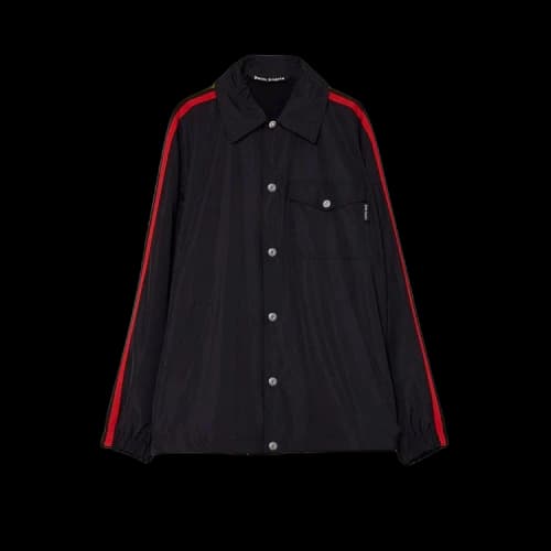 Palm Angels Miami Buttoned Coach Jacket Black
