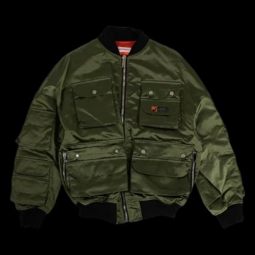 Palm Angels Vintage Logo Hunting Bomber 'Military Green'