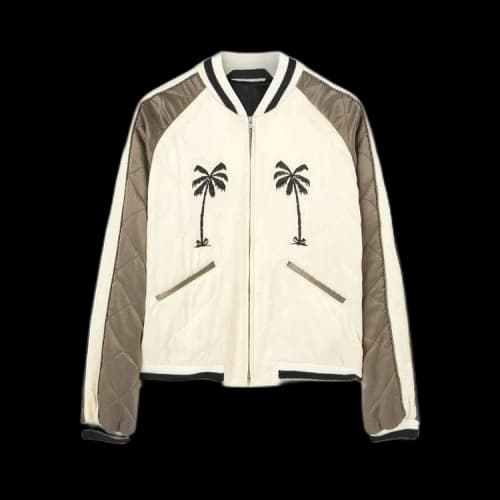 Palm Angels Upsidedown Palm Sukajan Jacket 'Brown'