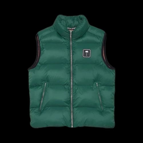 Palm Angels PxP Down Vest 'Green/White'
