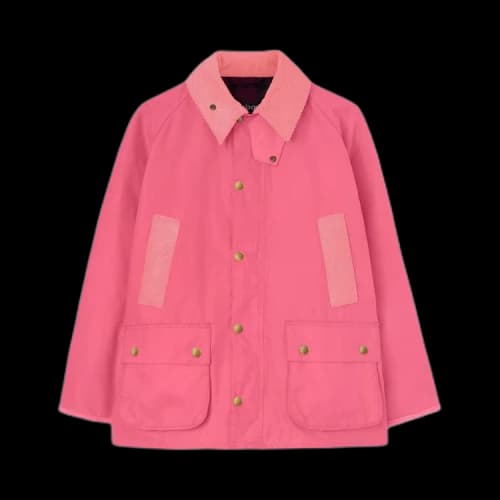 Palm Angels x Barbour Bedale Wax Jacket 'Fuchsia/Black'