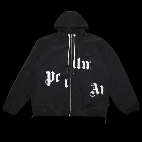 Palm Angels Broken Logo Windbreaker Jacket Black