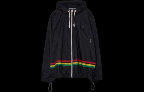 Palm Angels Monogram Hooded Windbreaker 'Black Monogram'