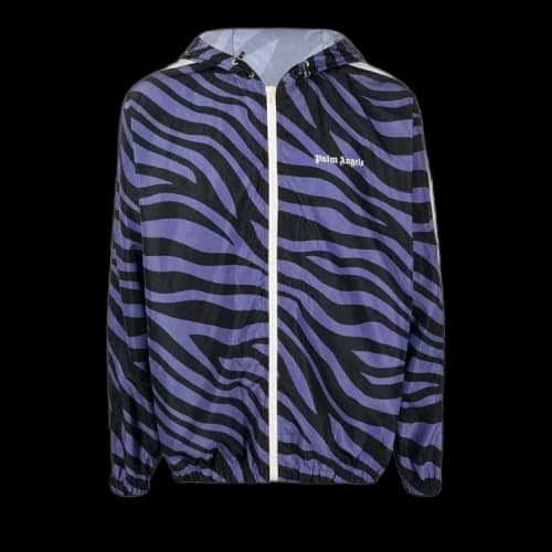 Palm Angels Zebra Print Windbreaker 'Purple/Black'