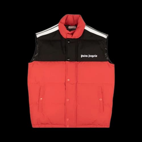 Palm Angels Logo Puffer Vest 'Red'