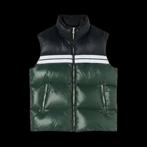 Palm Angels Classic Track Puffed Vest Green/Black
