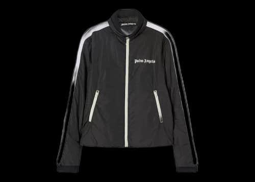 Palm Angels Lightweight Puffer Track Jacket Black/White