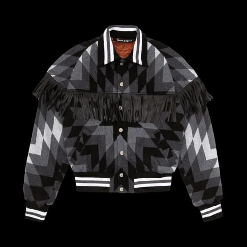 Palm Angels Arizona Fringed Bomber 'Grey'