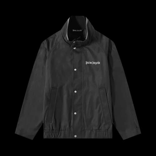 Palm Angels Reflective Details Logo Bomber 'Black/Silver'