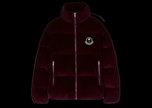 Moncler x Palm Angels Abrolhos Down Jacket Burgundy/White