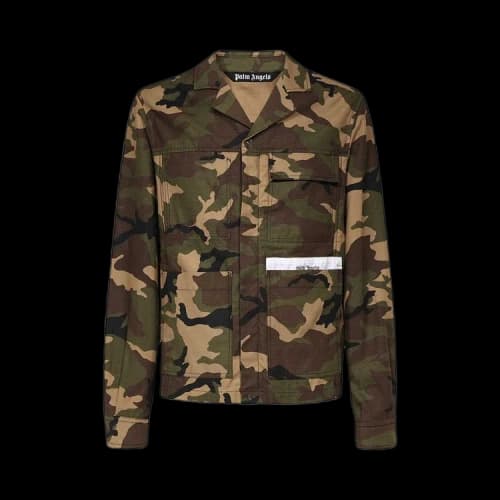 Palm Angels Sartorial Tape Camo Work Jacket 'Military'
