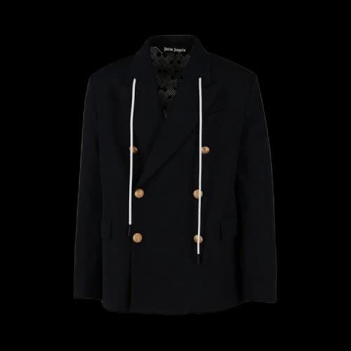Palm Angels Cords Double Breasted Blazer 'Navy Blue'