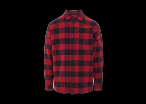 Palm Angels Classic Logo Overshirt Red/White