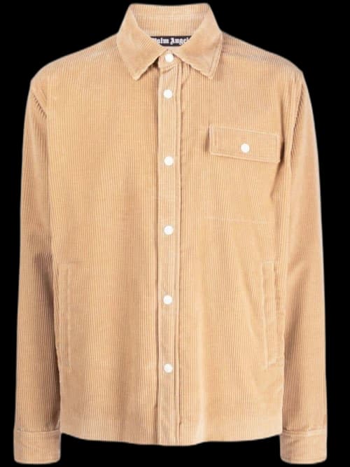 Palm Angels Corduroy Shirt Jacket Beige