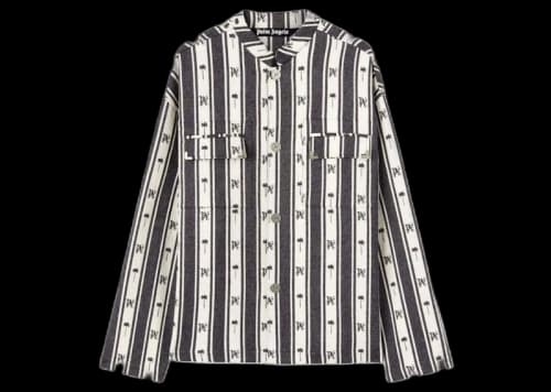 Palm Angels Metal Frame Overshirt White/Black