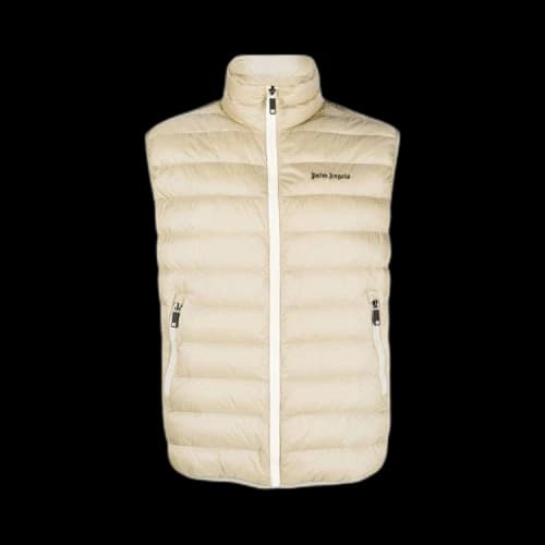 Palm Angels Classic Logo 100 GR Vest 'Beige/Black'
