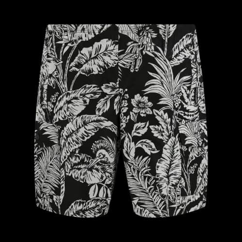 Palm Angels Jungle Parrots Swim Shorts Black/White