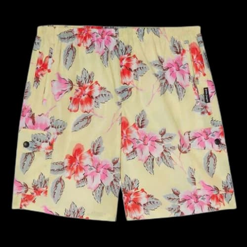 Palm Angels Hibiscus Swim Short 'Yellow/White'