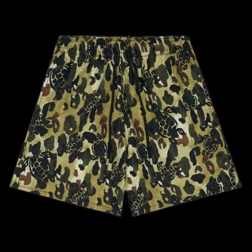 Palm Angels x Vilebrequin Camo Swimshorts 'Green/Brown'
