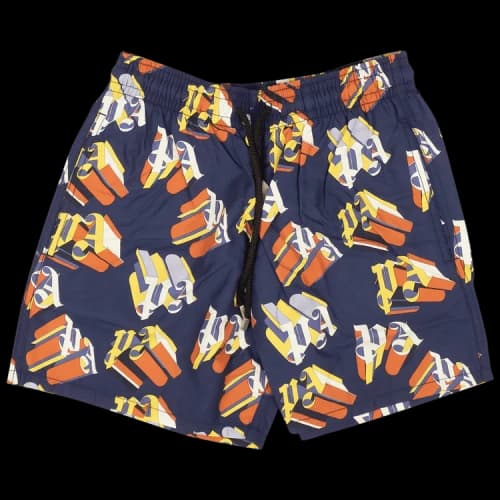 Palm Angels x Vilebrequin Monogram Swim Shorts Blue/Brown