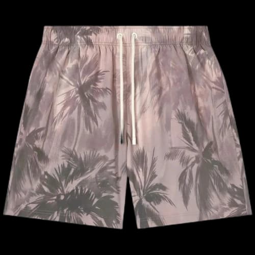 Palm Angels Sunset Palms Swimshorts 'Beige/Black'