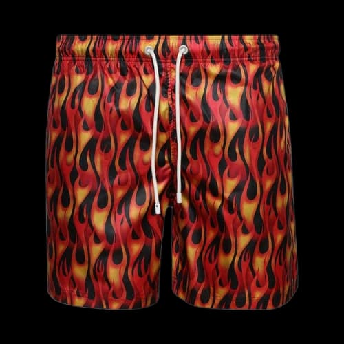 Palm Angels Flames Swimshorts 'Red/Yellow'