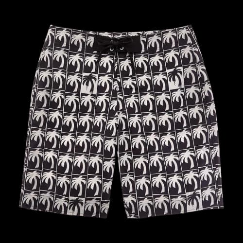 Palm Angels Dripping Swimshort 'Black/White'