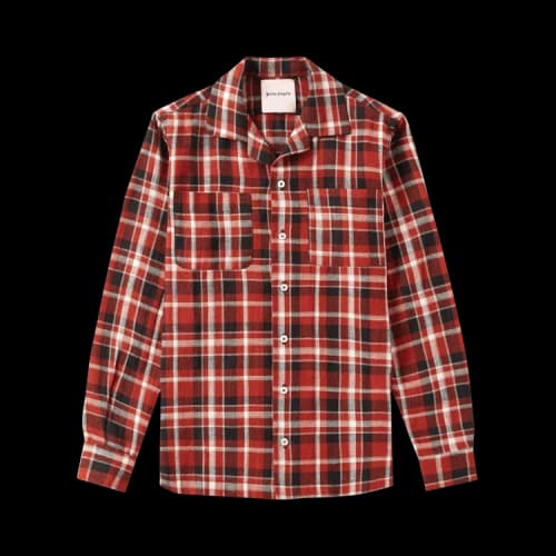 Palm Angels Check Pijama Shirt 'Red'