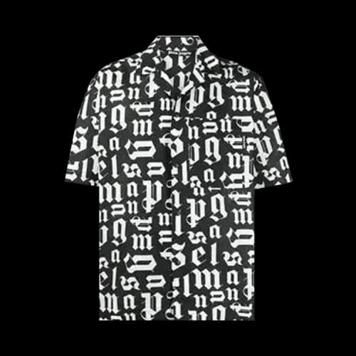 Palm Angels Monogram Bowling Shirt 'Black'