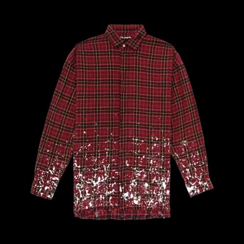 Palm Angels Round Logo Shirt 'Red/White'