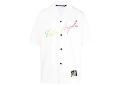 Palm Angels Miami Bowling Shirt White