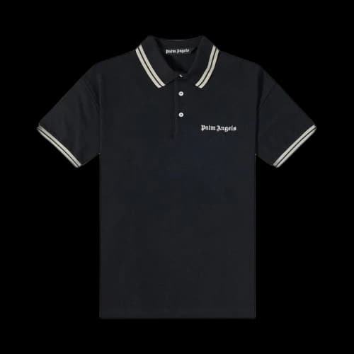 Palm Angels Classic Logo Polo Shirt 'White/Black'