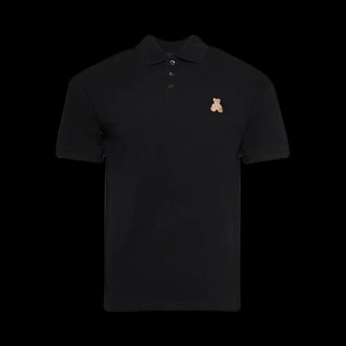 Palm Angels Mini Bear In Mind Polo Shirt 'Black'