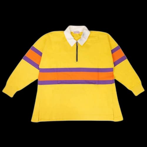 Palm Angels Color Block Polo Shirt 'Yellow'