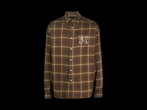 Palm Angels PA Monogram Shirt Brown