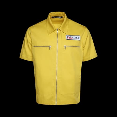 Palm Angels Paradise Palm Workwear Shirt 'Vibrant/Yellow'