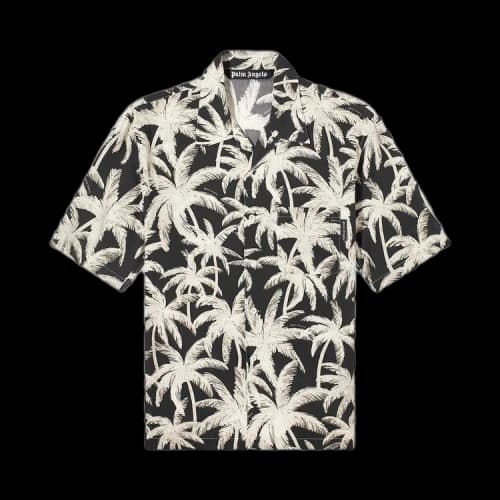 Palm Angels Palms All Over Shirt 'Black/Off White'
