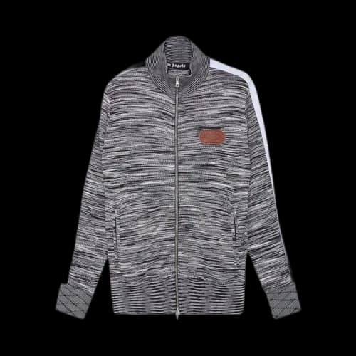 Palm Angels x Missoni Knitted Track Jacket 'Melange Grey'