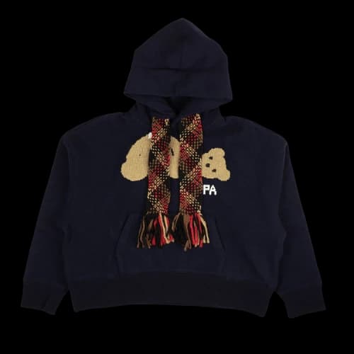 Heron Preston Bear Knit Hoodie 'Blue'