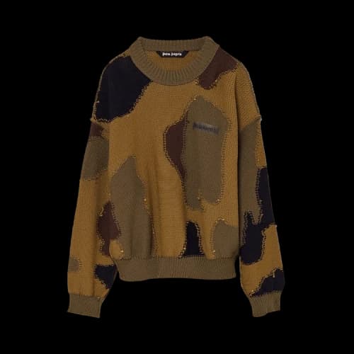 PALM ANGELS Sweaters Men's Green Crew Neck Moderate Other