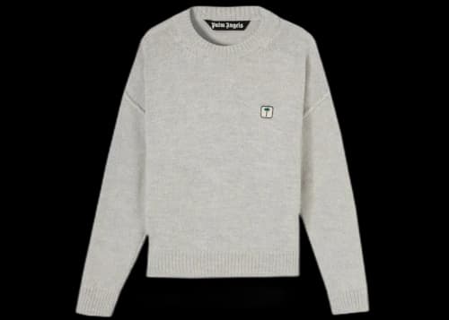 Palm Angels Palm Tree PXP Sweater Melange Grey