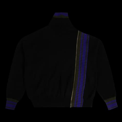 Palm Angels Wool Zip Detail Sweater 'Black'