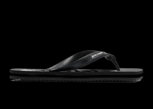 Palm Angels Flip Flop Logo Black White