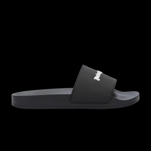 Palm Angels Classic Logo Sliders 'Black White'