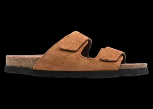 Palm Angels Logo Print Slide Sandals Sand