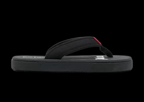 Palm Angels Logo Tag Flip Flops Black
