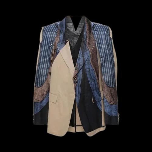 Comme des Garçons Homme Plus Trompe-L'oeil Print Wool Blazer 'Beige'