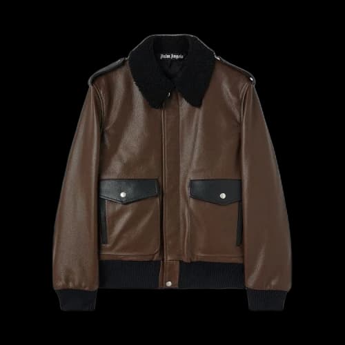 Palm Angels x Haas MoneyGram Racing Aviator Jacket 'Brown/Black'